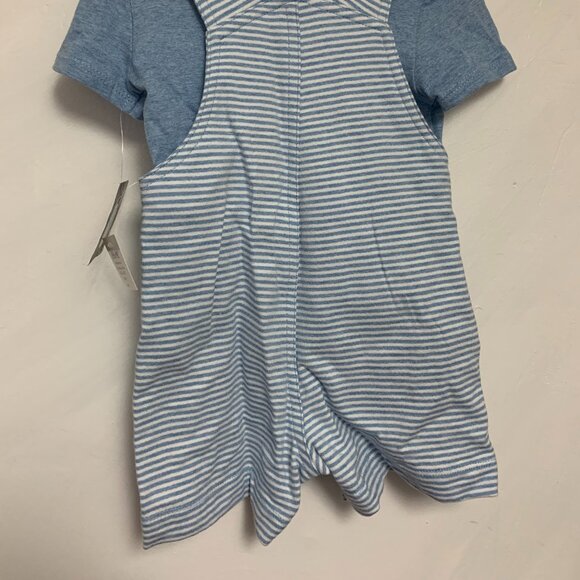 Puppy Appliqué Cotton T-Shirt & Shortalls Set - Picture 7 of 9